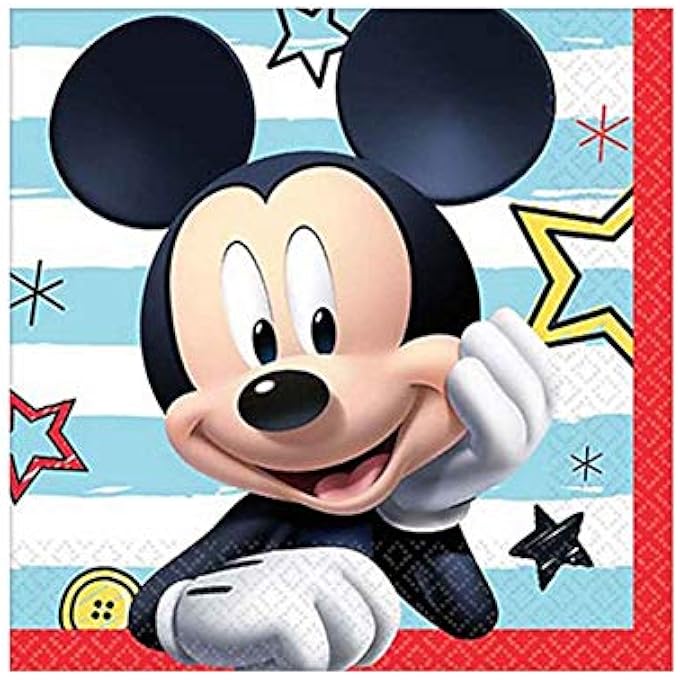 501789 DISNEY "MICKEY ON THE GOPAPER NAPKINS, 16PCS, MULTICOLOR, ONE SIZE - Image 1